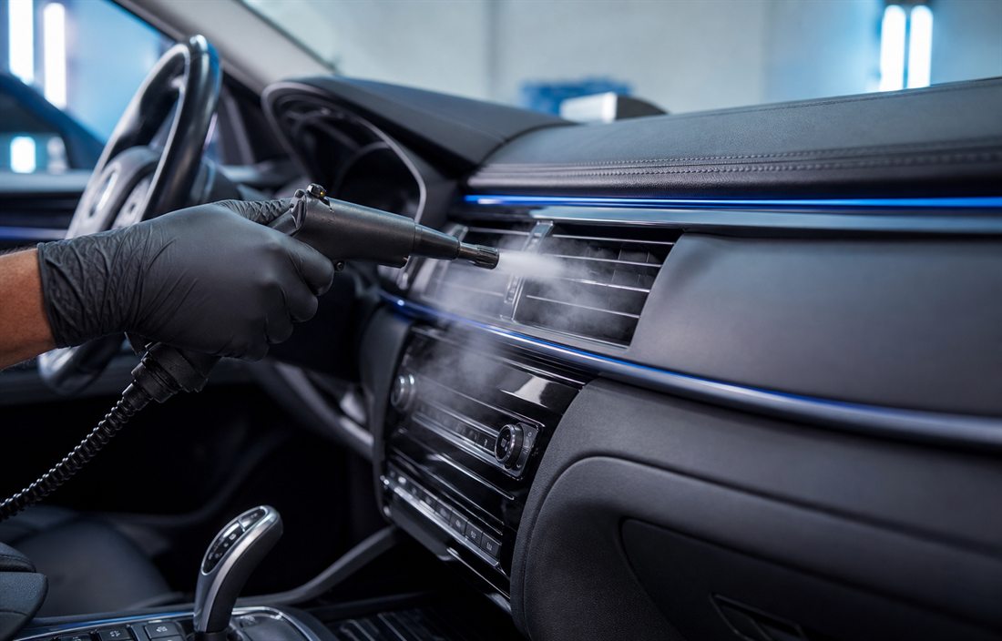 Car AC vent sanitisation treatment